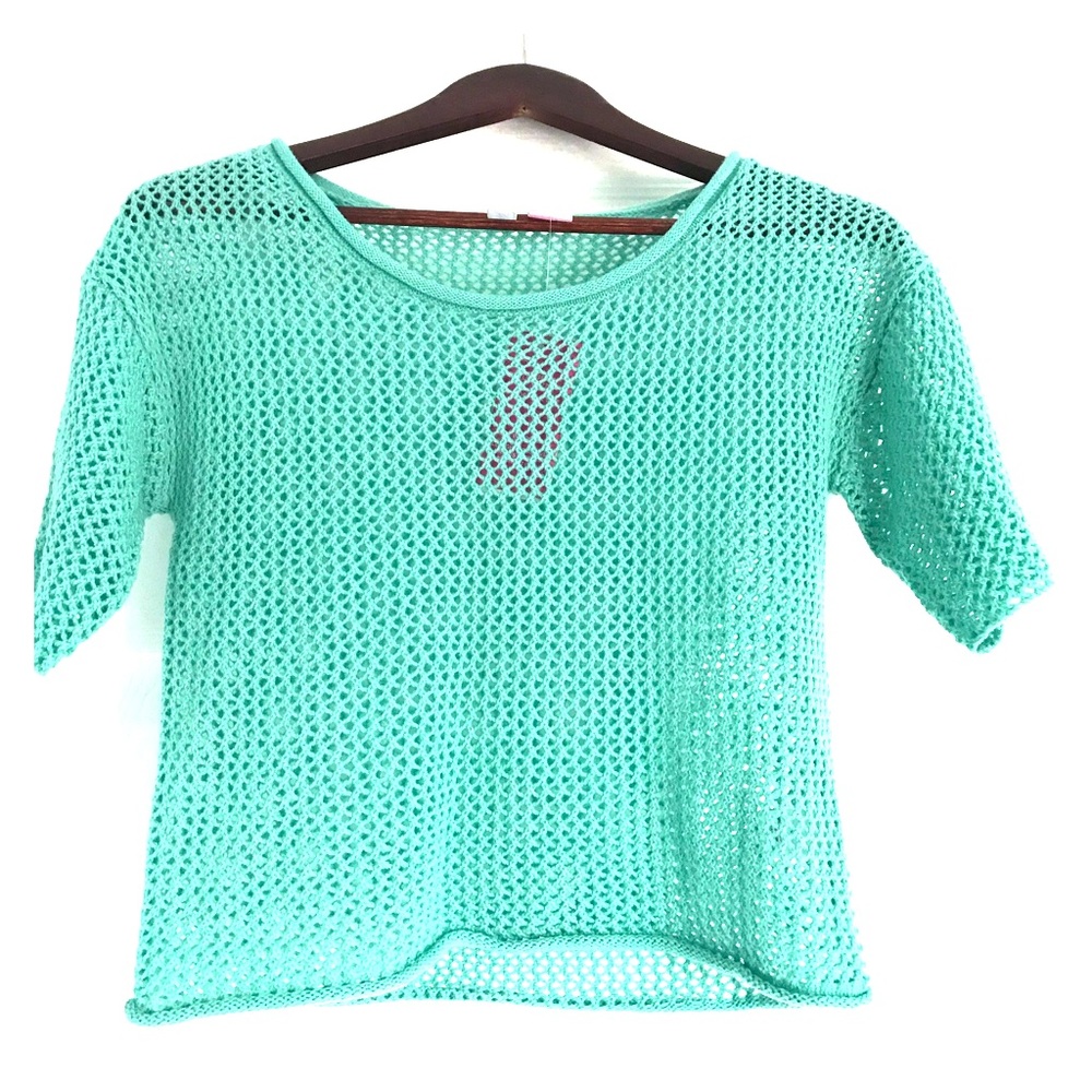 Confess aqua top NWT